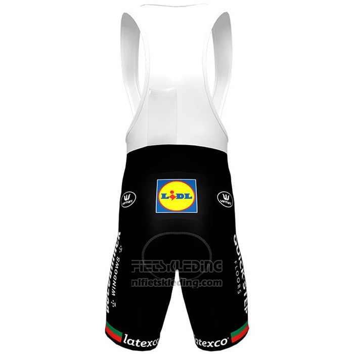 2021 Fietskleding Deceuninck Quick Step Wit Korte Mouwen en Koersbroek